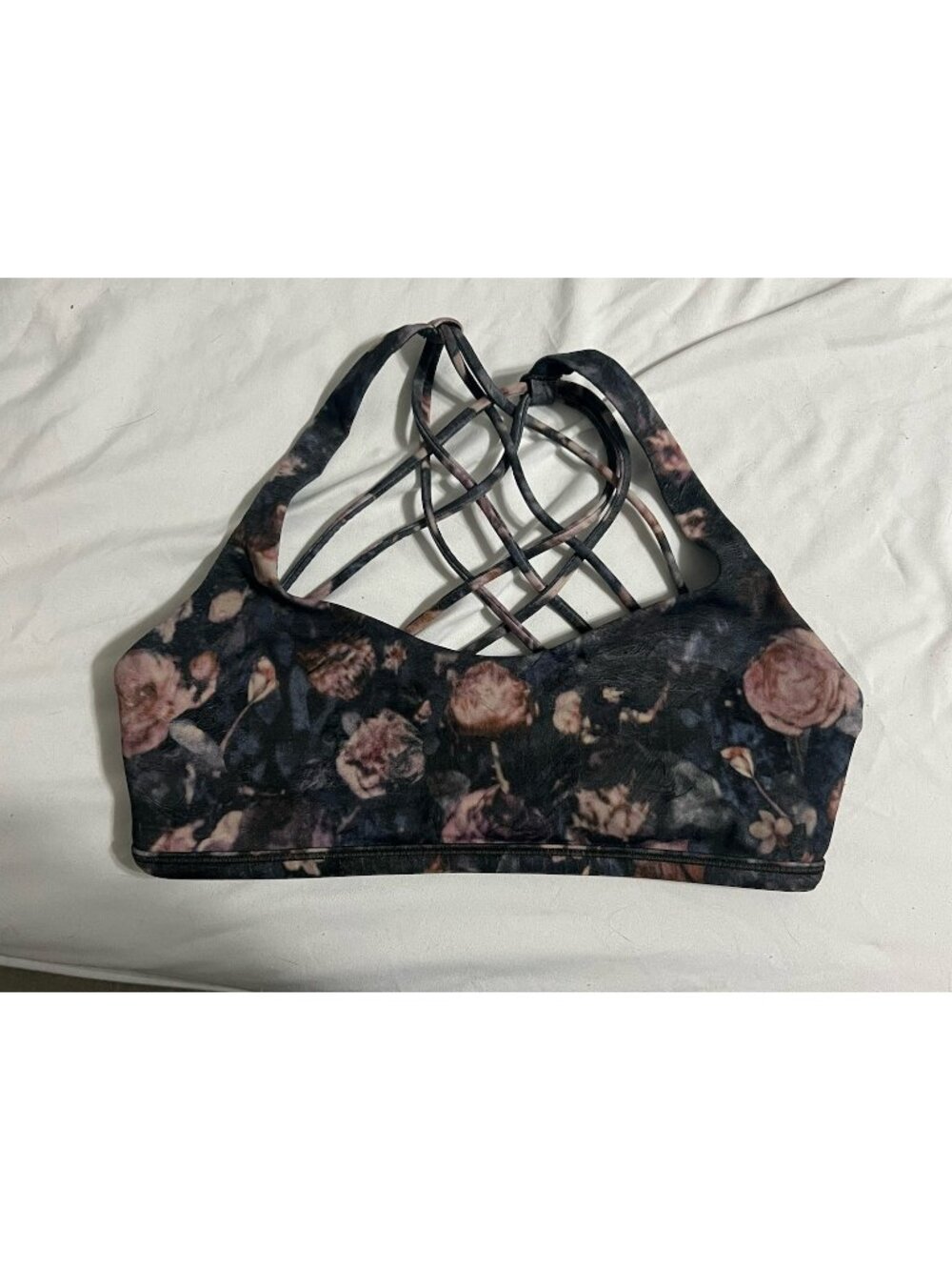 Lululemon Free To Be Bra Wild In Frosted Rose Multi Size 6